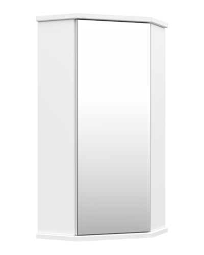 Лилия - 34 шкаф ЗЕРКАЛЬНЫЙ подвесной (угловой) БФ