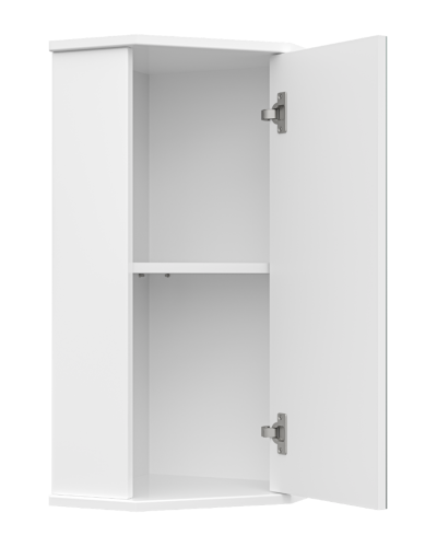 Лилия - 34 шкаф ЗЕРКАЛЬНЫЙ подвесной (угловой) БФ