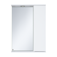 Лира - 50 Зеркало-шкаф с 1 шкаф. правый белая эмаль