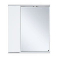 Лира - 60 Зеркало-шкаф с 1 шкаф. левый белая эмаль