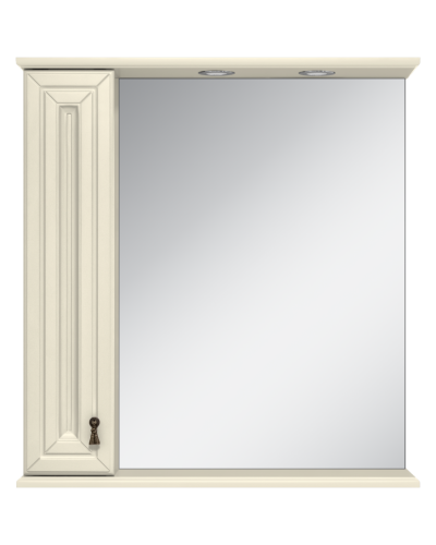 Лувр - 65 Зеркало со шкафчиком, лев., слоновая кость