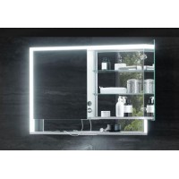 Зеркальный шкаф Keuco Royal Lumos 100 14304 171301 с подсветкой Серебрянный