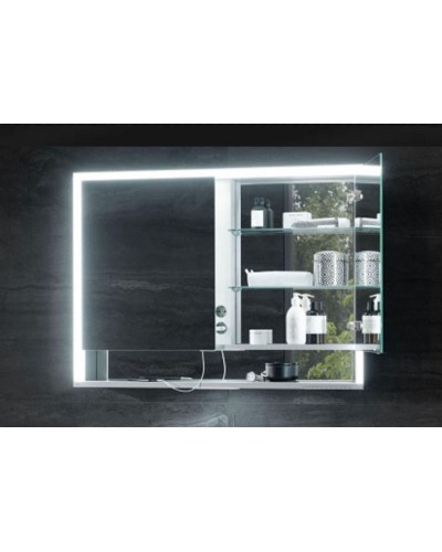 Зеркальный шкаф Keuco Royal Lumos 100 14304 171301 с подсветкой Серебрянный