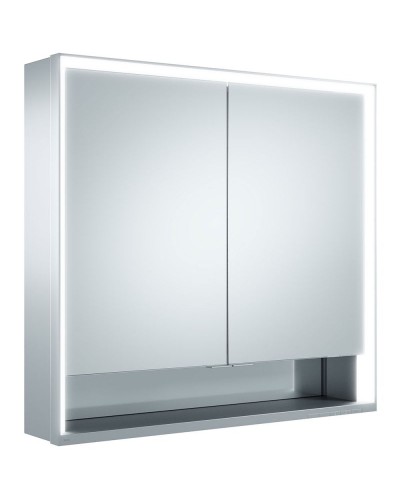 Зеркальный шкаф Keuco Royal Lumos 80 14302 171301 с подсветкой Серебрянный