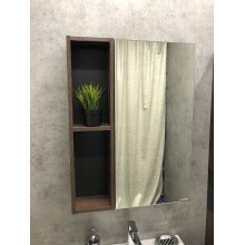 Зеркало со шкафом Comforty Франкфурт 60 00004150528 Дуб шоколадно-коричневый