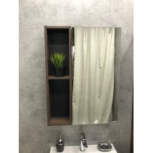 Зеркало со шкафом Comforty Франкфурт 60 00004150528 Дуб шоколадно-коричневый