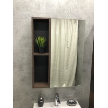 Зеркало со шкафом Comforty Франкфурт 60 00004150528 Дуб шоколадно-коричневый