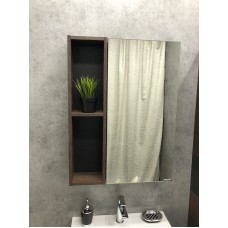 Зеркало со шкафом Comforty Франкфурт 60 00004150528 Дуб шоколадно-коричневый