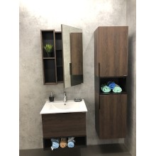 Зеркало со шкафом Comforty Франкфурт 60 00004150528 Дуб шоколадно-коричневый