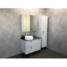 Зеркальный шкаф Comforty Сорренто 90 00-00001968 Светло серый