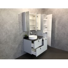 Зеркальный шкаф Comforty Сорренто 90 00-00001968 Светло серый