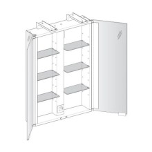 Зеркальный шкаф со светодиодной подсветкой 65х75 Keuco Royal Universe 12702171301