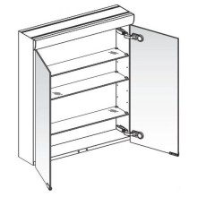 Зеркальный шкаф с люминесцентной подсветкой 60х70 см Keuco Royal 10 05402171301
