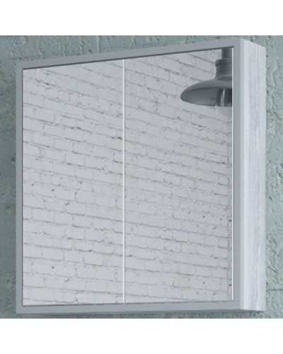 Зеркальный шкаф Corozo Айрон 70 SD-00000279 Серый