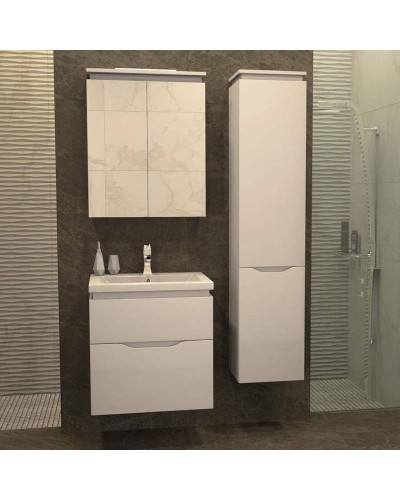 Зеркальный шкаф Orange Monaco 60 ZSMO 60 W с подсветкой Белый