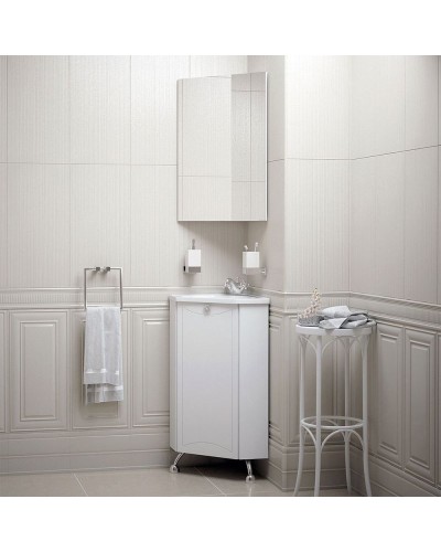 Зеркальный шкаф Corozo Триана 37 SD-00000300 угловой Белый