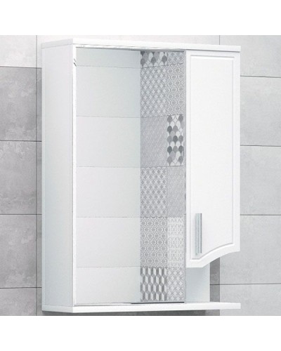 Зеркало со шкафом Corozo Креста 55 SD-00000292 Белое