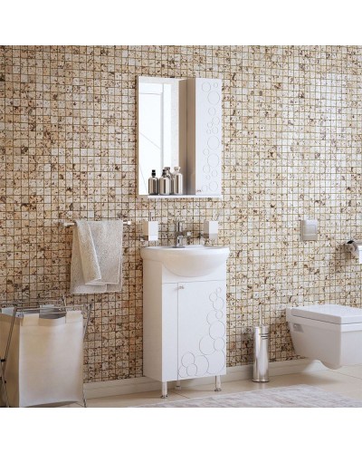 Зеркало со шкафом Corozo Орфей 50 SD-00000299 Белое