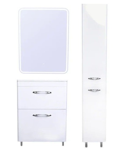 Зеркальный шкаф Style Line Каре 60 СС-00002274 с подсветкой и сенсором Белый