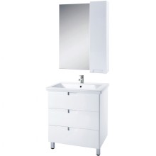 Зеркало со шкафом Bellezza Пегас 70 R 4610411001013 Белое