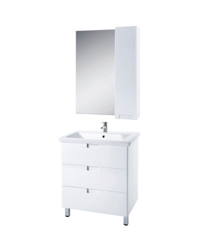 Зеркало со шкафом Bellezza Пегас 70 R 4610411001013 Белое