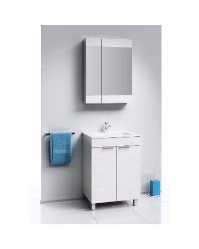 Зеркальный шкаф без подсветки сосна магия 60х80 см Aqwella Brig Br.04.06/SM