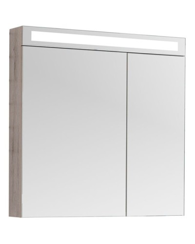 Зеркальный шкаф Dreja Max 80 77.9010D с подсветкой Дуб Кантри