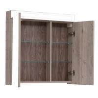 Зеркальный шкаф Dreja Max 80 77.9010D с подсветкой Дуб Кантри