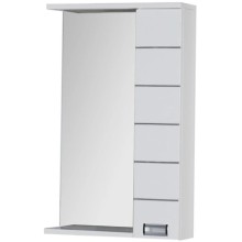 Зеркальный шкаф 60х87 см с подсветкой белый Aquanet Доминика 00171918