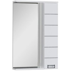 Зеркальный шкаф 60х87 см с подсветкой белый Aquanet Доминика 00171918
