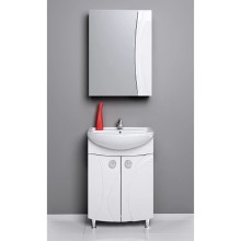 Зеркальный шкаф 50х70 см белый глянец Aqwella Samba Sam.04.05