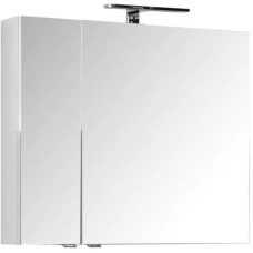 Зеркальный шкаф 80х67 см белый Aquanet Порто 00195728