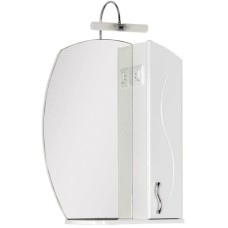 Зеркальный шкаф 61,4х80,9 см белый Aquanet Моника 00186773