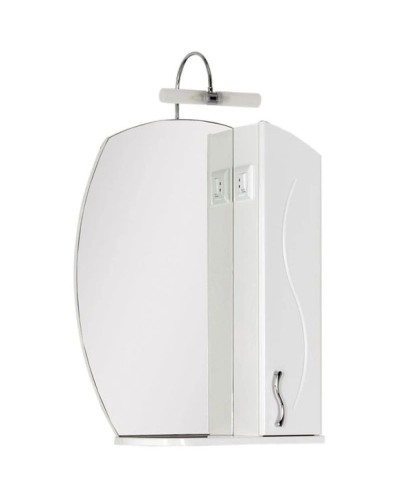 Зеркальный шкаф 61,4х80,9 см белый Aquanet Моника 00186773