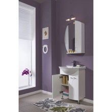 Зеркальный шкаф 61,4х80,9 см белый Aquanet Моника 00186773