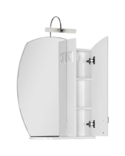 Зеркальный шкаф 61,4х80,9 см белый Aquanet Моника 00186773