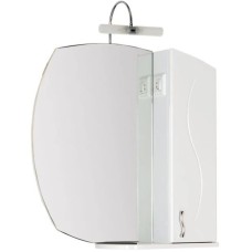 Зеркальный шкаф 75,4х82,4 см белый Aquanet Моника 00186774