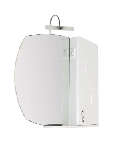 Зеркальный шкаф 75,4х82,4 см белый Aquanet Моника 00186774