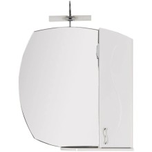 Зеркальный шкаф 75,4х82,4 см белый Aquanet Моника 00186774