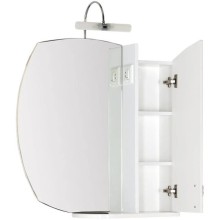 Зеркальный шкаф 75,4х82,4 см белый Aquanet Моника 00186774