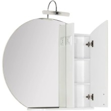 Зеркальный шкаф 88х84,9 см белый Aquanet Моника 00186775