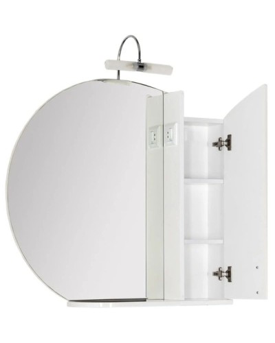 Зеркальный шкаф 88х84,9 см белый Aquanet Моника 00186775