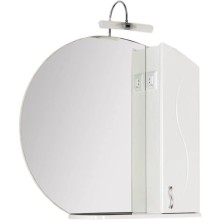 Зеркальный шкаф 88х84,9 см белый Aquanet Моника 00186775