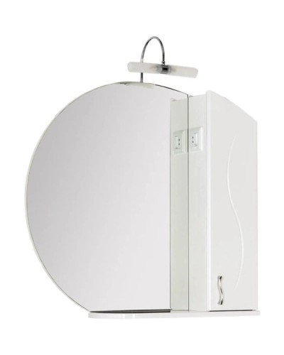 Зеркальный шкаф 88х84,9 см белый Aquanet Моника 00186775