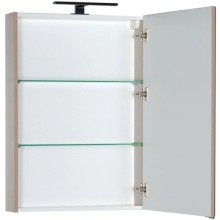 Зеркальный шкаф 60х85 см капучино Aquanet Алвита 00183984