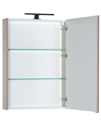 Зеркальный шкаф 60х85 см капучино Aquanet Алвита 00183984