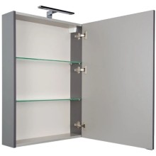 Зеркальный шкаф 60х85 см серый антрацит Aquanet Алвита 00183989