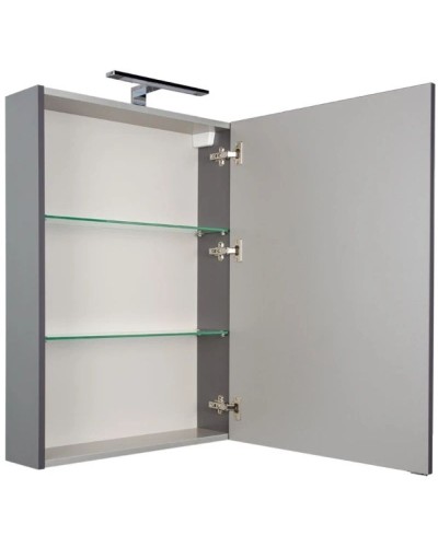 Зеркальный шкаф 60х85 см серый антрацит Aquanet Алвита 00183989