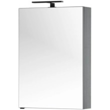 Зеркальный шкаф 60х85 см серый антрацит Aquanet Алвита 00183989