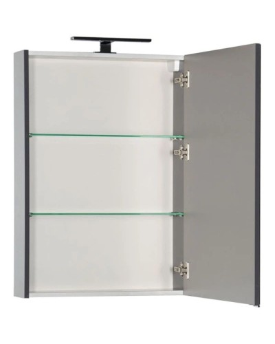 Зеркальный шкаф 60х85 см серый антрацит Aquanet Алвита 00183989